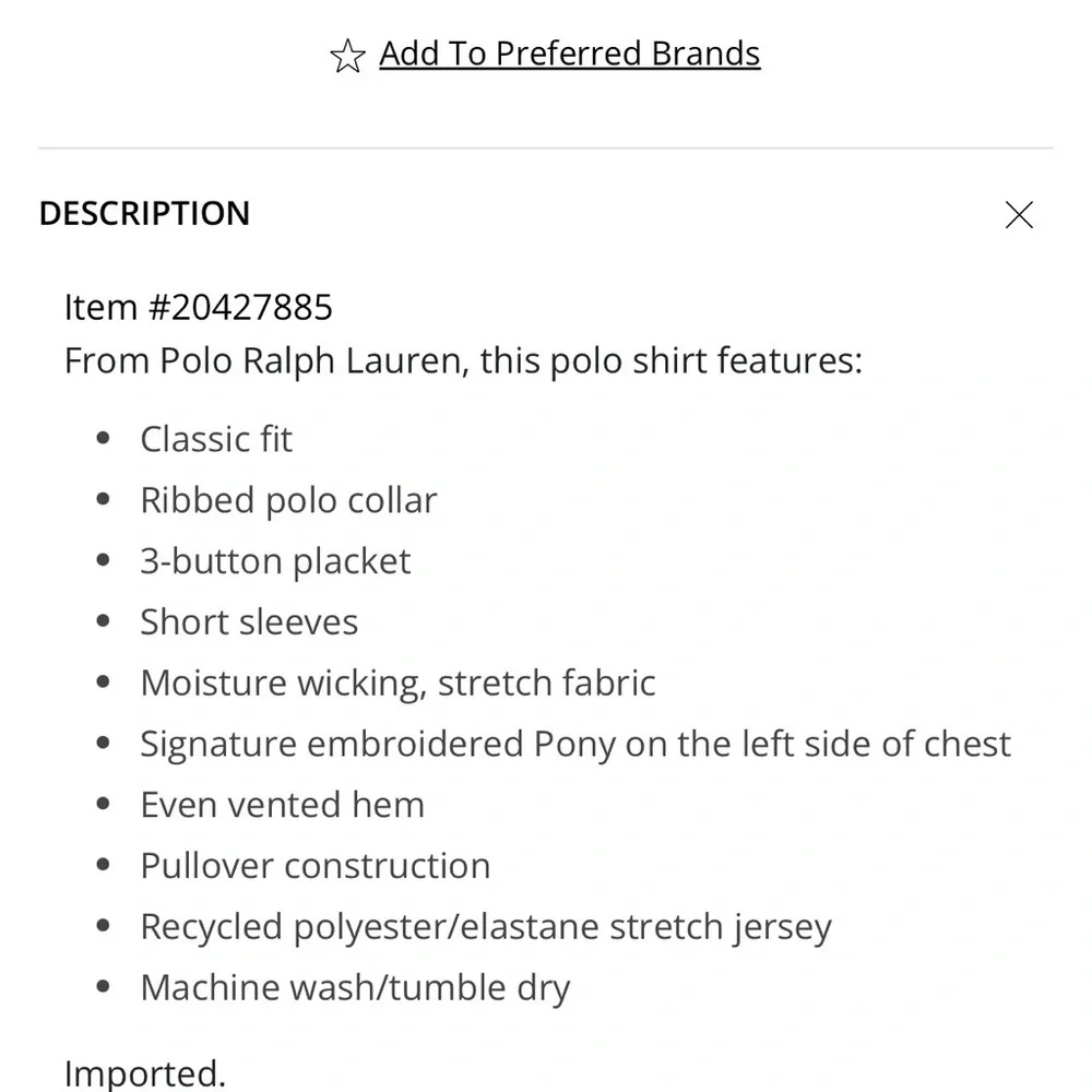 Polo by Ralph Lauren Men's White Striped Shirt